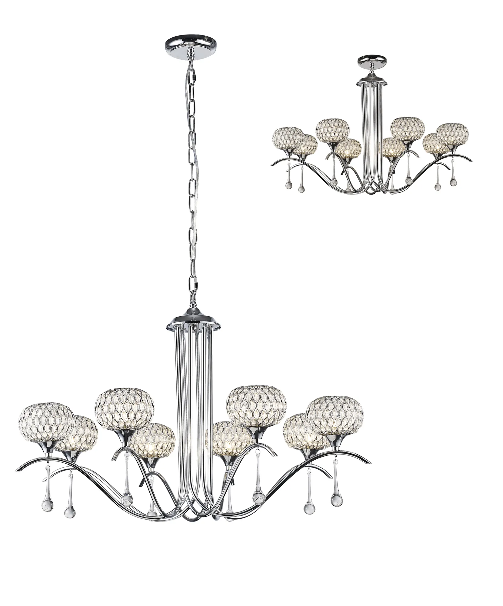 IL31509  Chelsie Pendant 8 Light